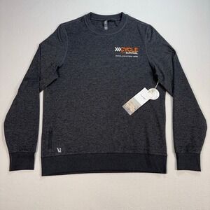 NEW Vuori Ponto Sweatshirt Men's M Gray Performance Crew Stretch DreamKnit *LOGO